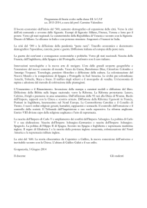 Programma di Storia svolto nella classe III A CAT