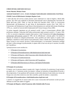 i principi del servizio sociale