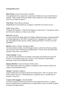 Il programma - Chiesa di Milano