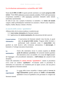 Rivoluzione scientifica e astronomica