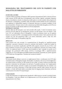 rasagilina nel trattamento dei luts in pazienti con malattia di parkinson