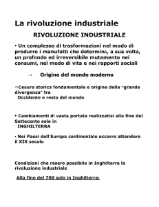 21. La rivoluzione industriale