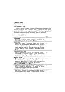 Ecologia Agraria