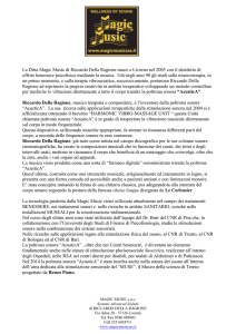Scheda Magic Music di Riccardo della Ragione