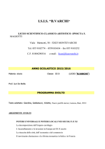 programma storia III D De Bellis