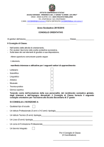 Consiglio-orientativo-classi-3 - Istituto Comprensivo Fermi+Da Vinci