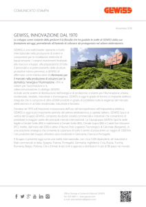 Comunicato Stampa