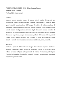 PROGRAMMA SVOLTO III A Liceo Scienze Umane