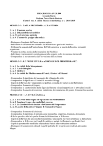 PROGRAMMA SVOLTO Materia Storia Prof.ssa Turco Maria