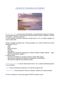 corso di training autogeno