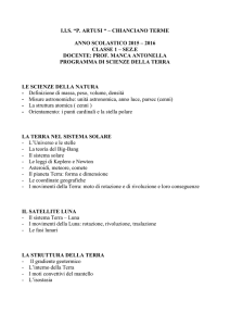 la terra nel sistema solare - IIS Pellegrino Artusi