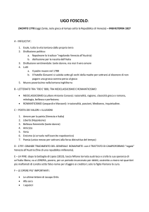 ugo foscolo schema