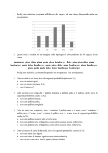 Scheda statistica e probabilità - esercizi