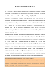 IL SISTEMA DEI PRONTUARI IN ITALIA Nel 1978, insieme al