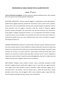 programma di lingua inglese per gli alunni privatisti
