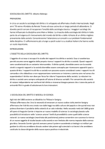 SOCIOLOGIA DEL DIRITTO- Alberto febbrajo PREFAZIONE. In circa