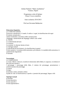 Tipologie testuali - Istituto Maria Ausiliatrice