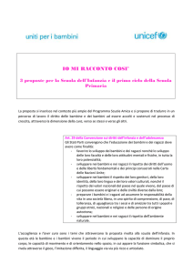 IO MI RACCONTO COSI` 3 proposte per la