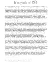 il ruolo della borghesia nel 700
