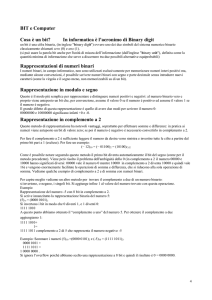 In informatica è l`acronimo di Binary digit - De Pinedo
