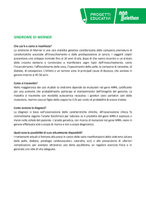sindrome di werner - Provincia di Pesaro e Urbino