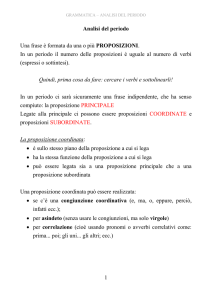 Analisi del periodo