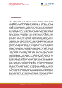 sperimentazione