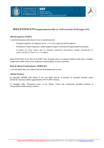 BOLLETTINO ETNA (aggiornamento delle ore 10:00 ora