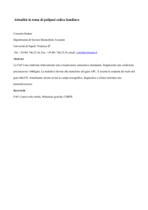Attualità in tema di poliposi colica familiare