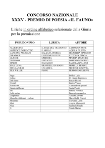 in ordine alfabetico - Accademia Il Fauno.