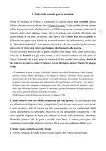 L`Italia in guerra