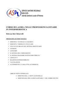 CORSO DI LAUREA NELLE PROFESSIONI SANITARIE IN