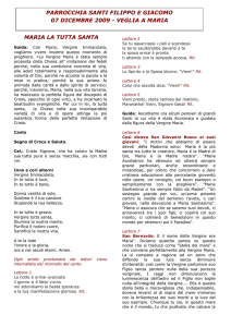 Veglia dell`Immacolata - Parrocchia Santi Filippo e Giacomo