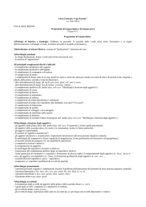Programma Latino e Greco IV C - Liceo Classico Ugo Foscolo