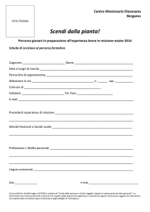 Scarica il modulo di iscrizione al Percorso