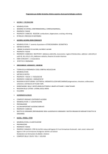 Programma per debito formativo chimica organica classi quarte