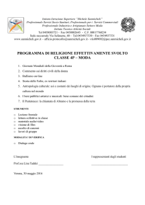4P - Religione - Programmazione effettivamente svolta