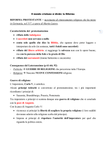 La Riforma e la Controriforma