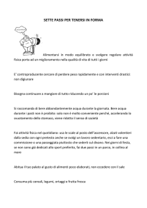 sette passi per tenersi in forma