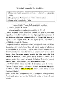 Roma dalla monarchia alla Repubblica