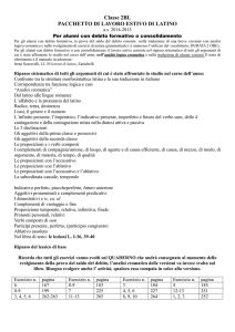 Classe 2BL PACCHETTO DI LAVORO ESTIVO DI