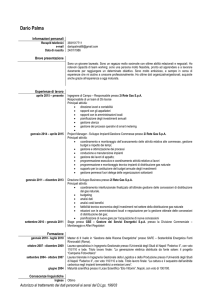 CV - Ordine degli Ingegneri della Provincia di Milano