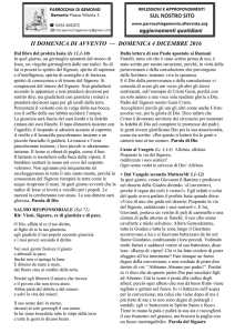 domenica 4 dicembre 2016 - Homepage