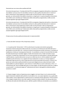 2012 – Documento per una nuova cultura politica dei Diritti Partito