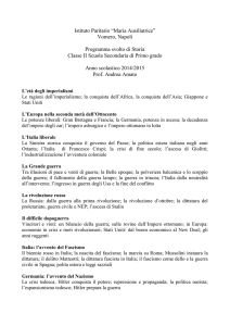L`età degli imperialismi - Istituto Maria Ausiliatrice