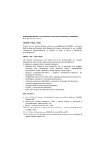 Modulo specialistico con laboratorio: Interventi in situazioni
