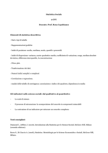 Statistica Sociale 9cfu