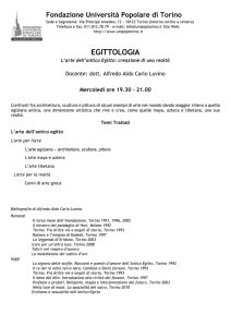 EGITTOLOGIA - Università Popolare di Torino