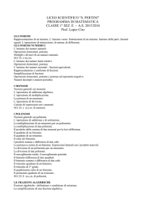 matematica - Liceo Pertini Ladispoli