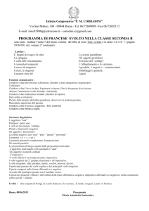 programma di francese svolto nella classe seconda b